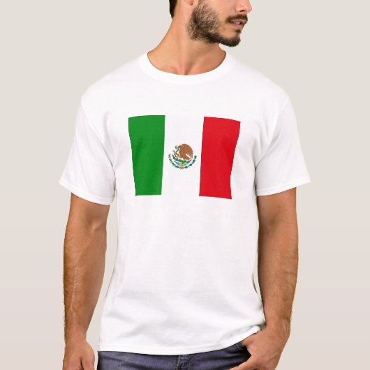 Mexiko-Flagge T-Shirt (Vorderseite)