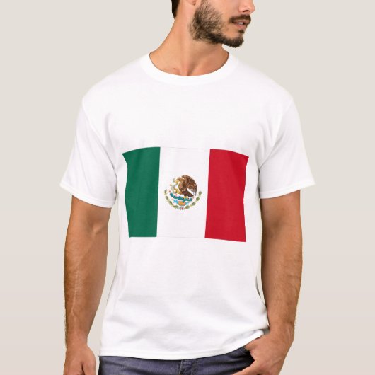 Mexiko-Flagge T-Shirt (Vorderseite)