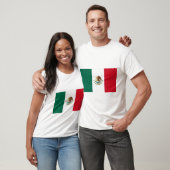 Mexiko-Flagge T-Shirt (Unisex)