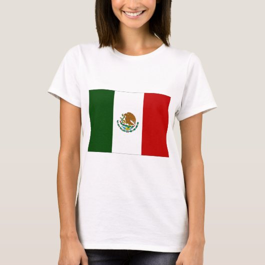 Mexiko-Flagge T-Shirt (Vorderseite)