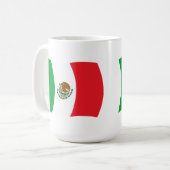 Mexiko-Flagge-Tasse Kaffeetasse (Vorderseite Links)