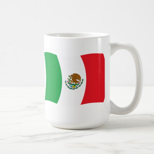 Mexiko-Flagge-Tasse Kaffeetasse (Rechts)