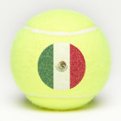 Mexiko-Flagge Tennisbälle (Rückseite)
