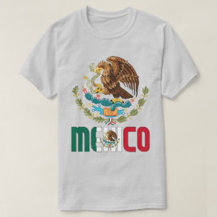 Mexiko - Flagge und Wappen - Patriotisch T-Shirt