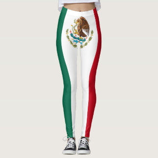 Mexiko-Flagge voll Leggings