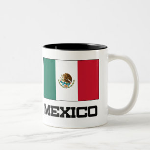 Mexiko-Flagge Zweifarbige Tasse