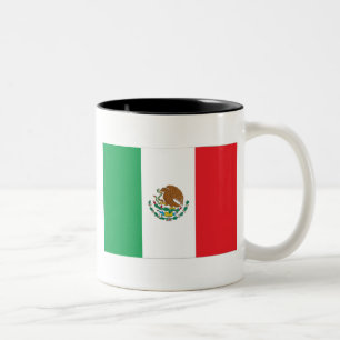 Mexiko-Flagge Zweifarbige Tasse