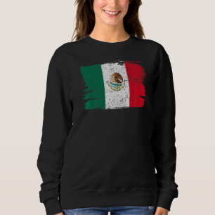 Mexiko Flaggen - Freundschaft Prix Frieden Vintag  Sweatshirt