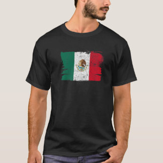 Mexiko Flaggen - Freundschaft Prix Frieden Vintag  T-Shirt