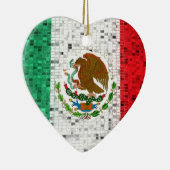 Mexiko-Flaggen-Glitterverzierung Keramikornament (Rechts)