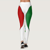Mexiko-Flaggen-Herz Leggings (Rückseite)