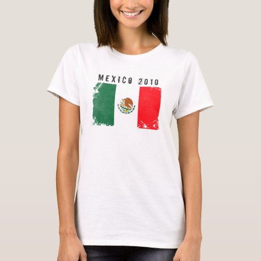 Mexiko-Flaggen-Shirt T-Shirt (Vorderseite)