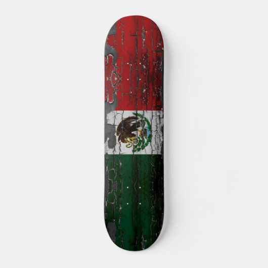 Mexiko-Flaggen-Skateplattform Skateboard (Vorderseite)