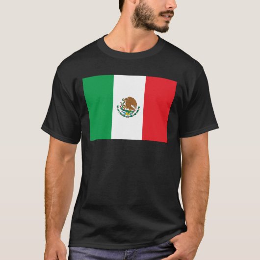 Mexiko-Flaggen-T - Shirt (Vorderseite)