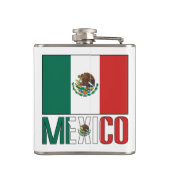 Mexiko-Flaggengrün Personalisiert Flachmann (Rückseite)