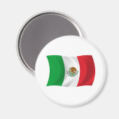 Mexiko-Flaggenmagnet Magnet (Vorderseite/Rückseite)