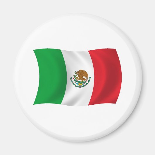 Mexiko-Flaggenmagnet Magnet (Vorne)