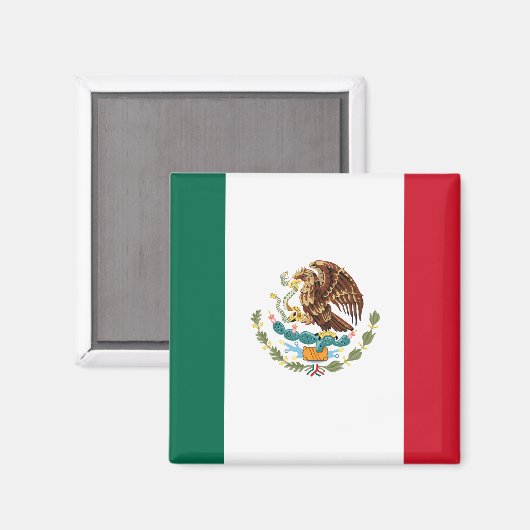 Mexiko-Flaggenmagnete Magnet (Vorderseite/Rückseite)