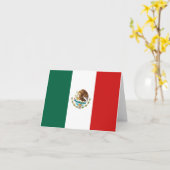 Mexiko-Flaggennotecard Karte (Gelbe Blume)