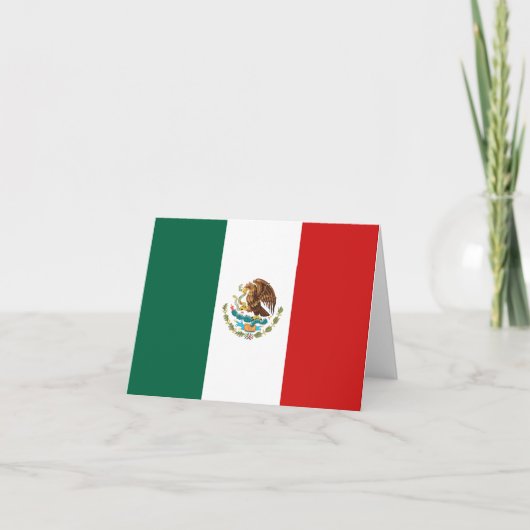 Mexiko-Flaggennotecard Karte (Vorderseite)