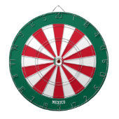 Mexiko Flaggenpatrons Bullseye Dartscheibe (vorne)
