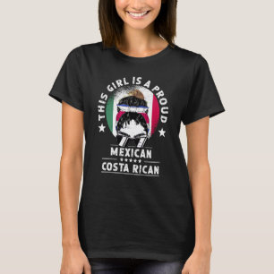 Mexiko Flaggenstaat Costa Rica Grosse Girl Citizen T-Shirt