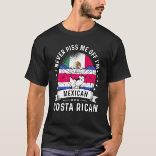Mexiko Flaggenstaat Costa Rica Grosser Spaß Bürger T-Shirt