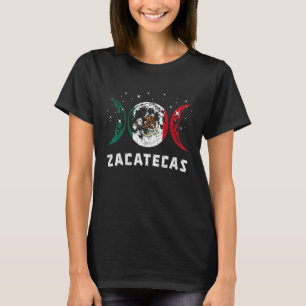 Mexiko Flaggenstaat Liebe Zacatecas Mexiko Urlaub T-Shirt