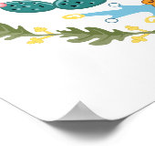 Mexiko-Flaggenüberzug für Waffenplakat Poster (Ecke)