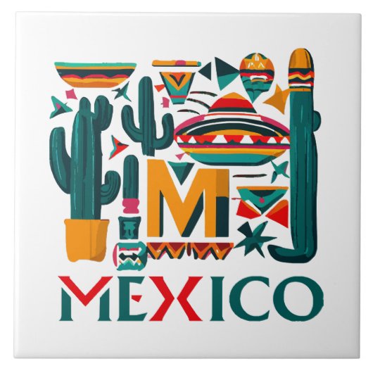 MEXIKO FLIESE (Vorderseite)