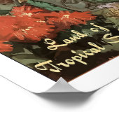 Mexiko, Frau mit tropischen Früchten und Papageien Poster (Ecke)