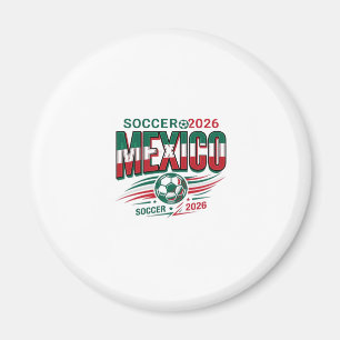 Mexiko Fußball 2026 Fußball Fett Land Typografie  Magnet