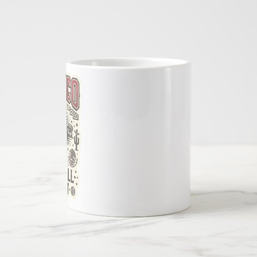 MEXIKO Fußball Custom 2026 Jumbo-Tasse (Vorderseite)