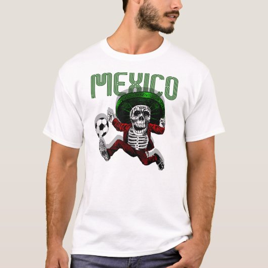 Mexiko-Fußball-EL Tri Futbol über Todesgeschenken T-Shirt (Vorderseite)