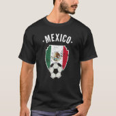 Mexiko Fußball Mexiko Flaggenfußball Mexikanischer T-Shirt (Vorderseite)