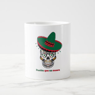 Mexiko Fußball-Schädel 2026 - Leidenschaft, die ni Jumbo-Tasse