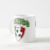 MEXIKO-FUSSBALL-SCHALE KAFFEETASSE (Vorderseite Links)