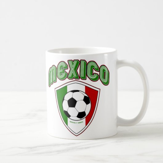 MEXIKO-FUSSBALL-SCHALE KAFFEETASSE (Rechts)