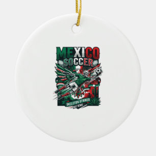 Mexiko Fußball Skelett Stürmer Nationen Premium Ge Keramik Ornament