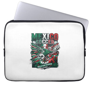 Mexiko Fußball Skelett Stürmer Nationen Premium Sp Laptopschutzhülle