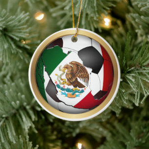 Mexiko Fußball Sport Keramik Ornament