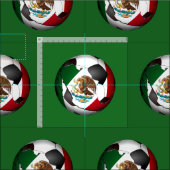 Mexiko Fußball Stoff (Kachel)