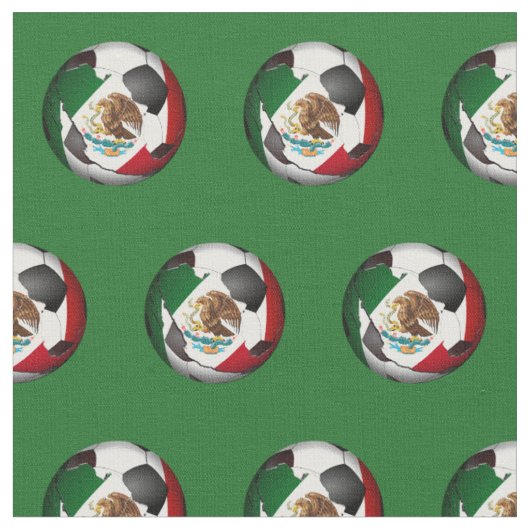 Mexiko Fußball Stoff (Nahaufnahme)