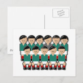 Mexiko-Fußballmannschaft.ai Postkarte (Vorne/Hinten)