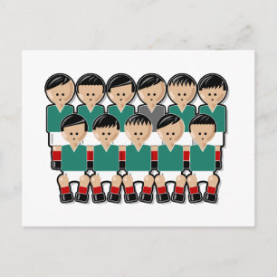 Mexiko-Fußballmannschaft.ai Postkarte
