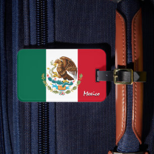 Mexiko Gepäckmarken, patriotische mexikanische Fla Gepäckanhänger