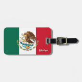 Mexiko Gepäckmarken, patriotische mexikanische Fla Gepäckanhänger (Vorderseite horizontal)