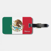 Mexiko Gepäckmarken, patriotische mexikanische Fla Gepäckanhänger (Rückseite horizontal)