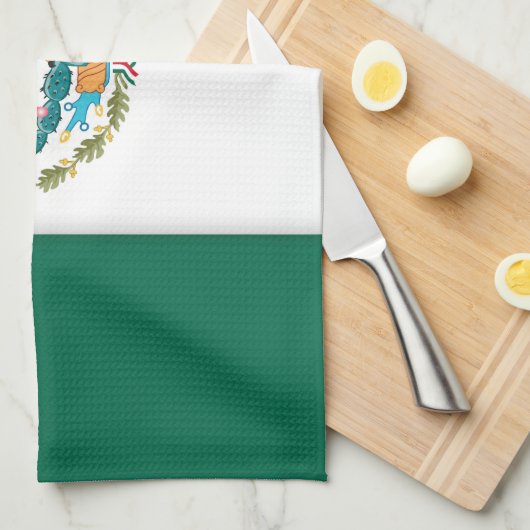 Mexiko Geschirrtuch (Viertel Falte)