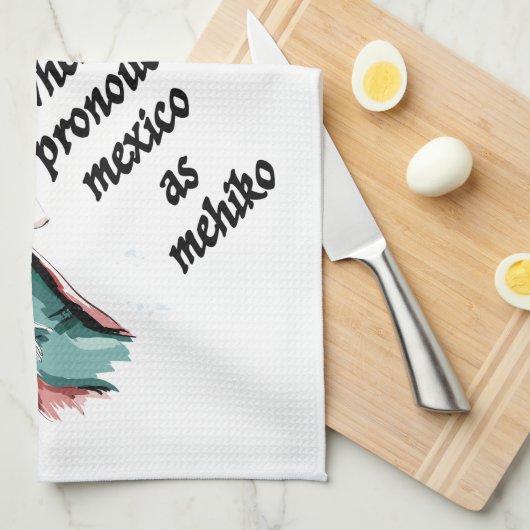 Mexiko Geschirrtuch (Viertel Falte)